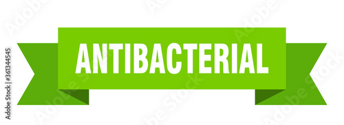 antibacterial ribbon. antibacterial isolated band sign. antibacterial banner