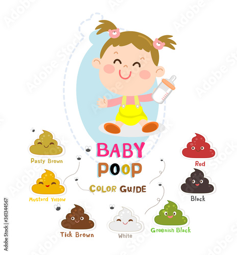 Baby Poop Color Guide photo