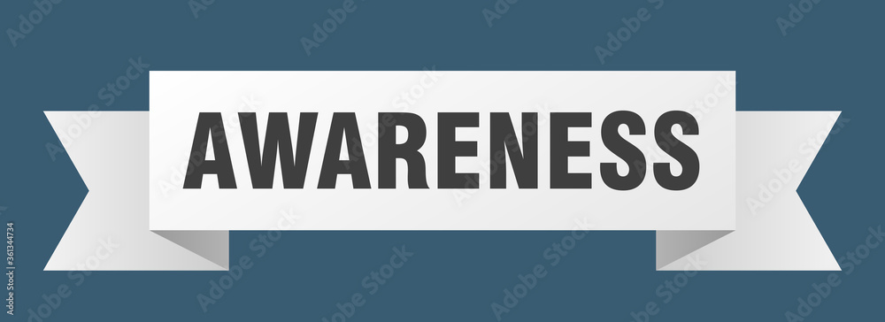 awareness ribbon. awareness isolated band sign. awareness banner