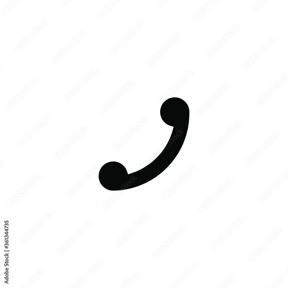 Vector Telephone Solid Glyph Flat icon Vector Telephone Solid Glyph Flat icon