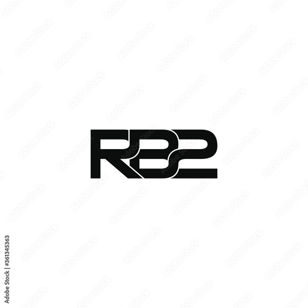 rb2 letter original monogram logo design rb2 letter original monogram logo design