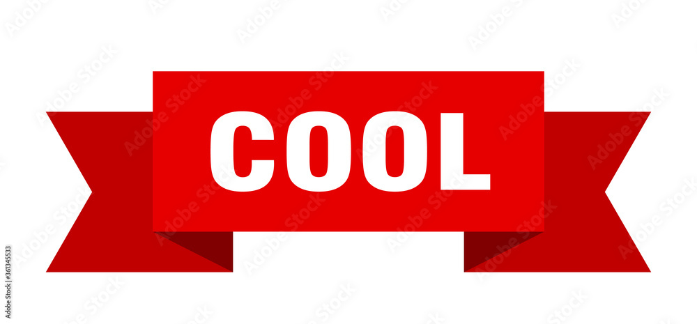 cool ribbon. cool isolated band sign. cool banner cool ribbon. cool isolated band sign. cool banner
