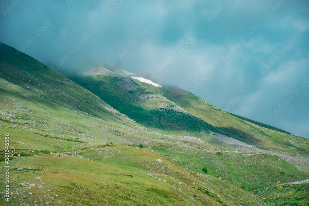 Obraz premium mountain landscape with clouds
