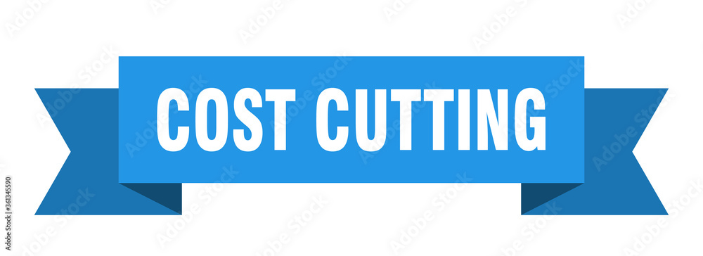 cost cutting ribbon. cost cutting isolated band sign. cost cutting banner