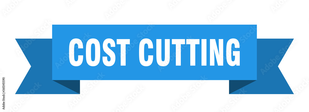 cost cutting ribbon. cost cutting isolated band sign. cost cutting banner cost cutting ribbon. cost cutting isolated band sign. cost cutting banner