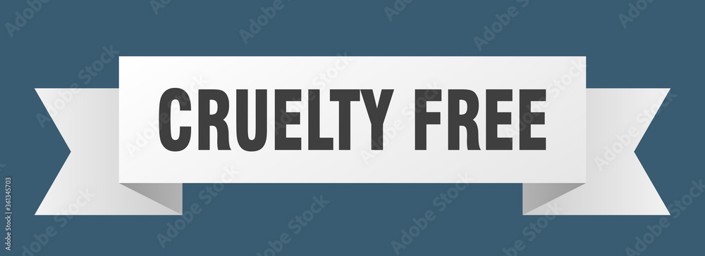 cruelty free ribbon. cruelty free isolated band sign. cruelty free banner cruelty free ribbon. cruelty free isolated band sign. cruelty free banner