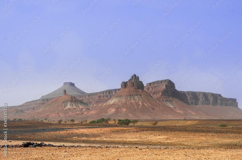 Rock formation in the Sahara / Rock formation in the Sahara, near the salt lake Iriki, Morocco, Africa. Rock formation in the Sahara / Rock formation in the Sahara, near the salt lake Iriki, Morocco, Africa.