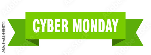 cyber monday ribbon. cyber monday isolated band sign. cyber monday banner