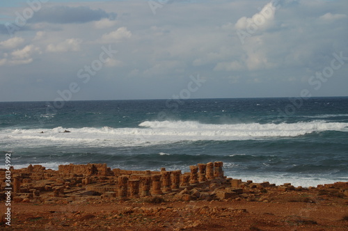 Ancient ruins of Cyrene, Libya photo