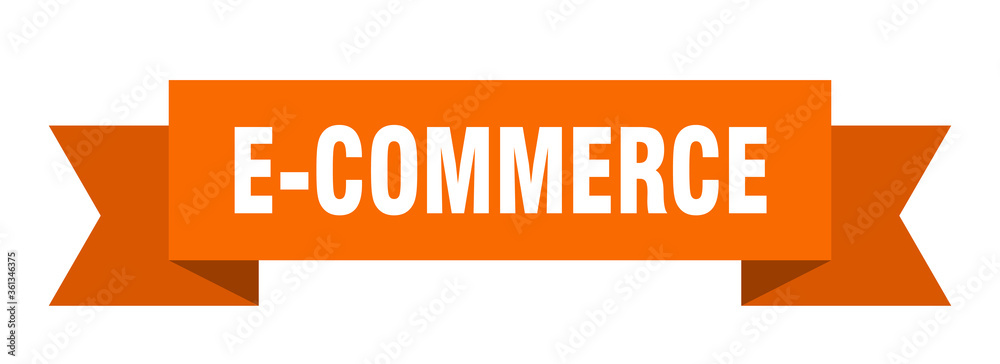 e-commerce ribbon. e-commerce isolated band sign. e-commerce banner e-commerce ribbon. e-commerce isolated band sign. e-commerce banner
