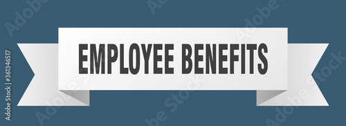 employee benefits ribbon. employee benefits isolated band sign. employee benefits banner