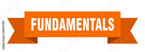fundamentals ribbon. fundamentals isolated band sign. fundamentals banner
