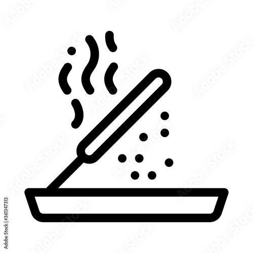 aromatic stick icon vector. aromatic stick sign. isolated contour symbol illustration