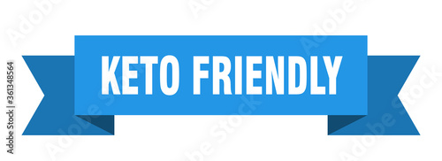 keto friendly ribbon. keto friendly isolated band sign. keto friendly banner