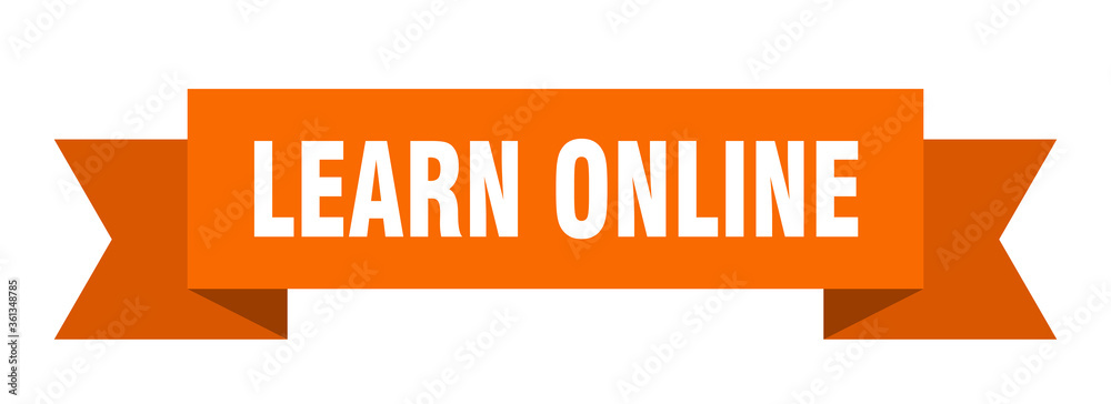 learn online ribbon. learn online isolated band sign. learn online banner learn online ribbon. learn online isolated band sign. learn online banner