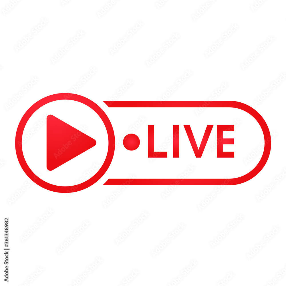 Live streaming symbol Online broadcast icon The concept of live streaming for selling on social media. Live streaming symbol Online broadcast icon The concept of live streaming for selling on social media.