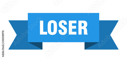 loser ribbon. loser isolated band sign. loser banner