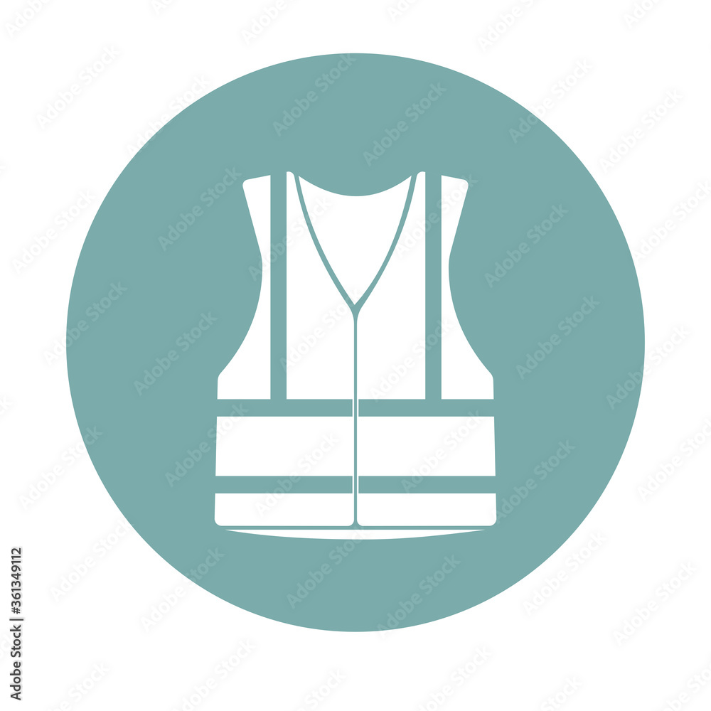 Hi Vis Jacket Clothing Vest Icon Vector Illustration Sign Symbol  Stock-Vektorgrafik | Adobe Stock