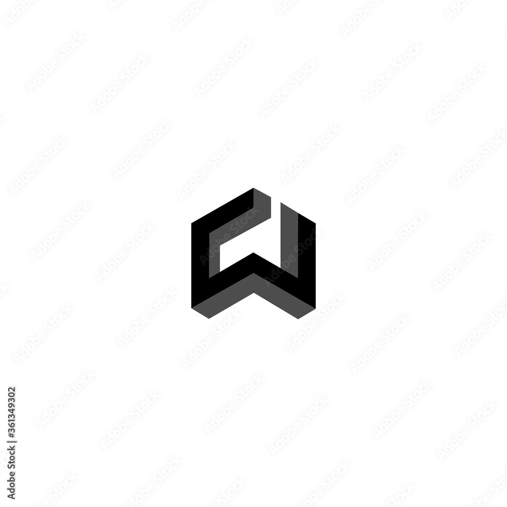 CW WC Logo Icon Vector Template CW WC Logo Icon Vector Template