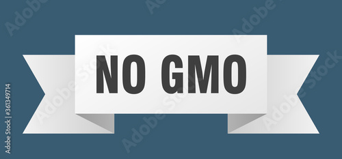no gmo ribbon. no gmo isolated band sign. no gmo banner