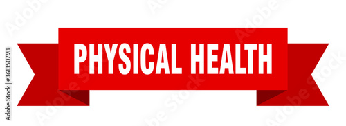 physical health ribbon. physical health isolated band sign. physical health banner