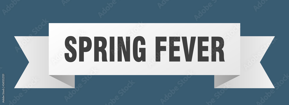 spring fever ribbon. spring fever isolated band sign. spring fever banner spring fever ribbon. spring fever isolated band sign. spring fever banner