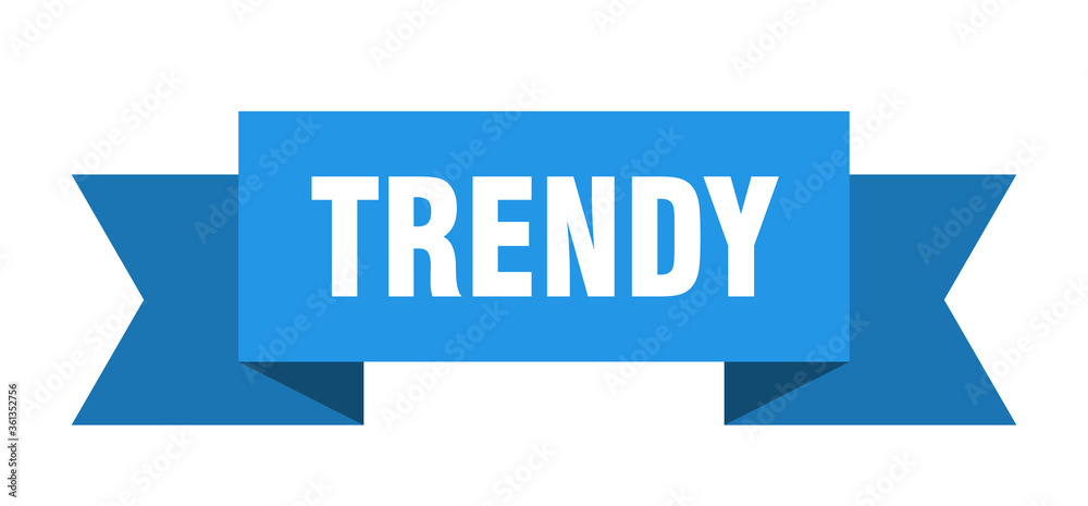trendy ribbon. trendy isolated band sign. trendy banner trendy ribbon. trendy isolated band sign. trendy banner