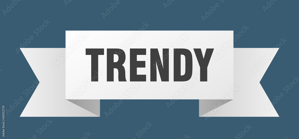 trendy ribbon. trendy isolated band sign. trendy banner trendy ribbon. trendy isolated band sign. trendy banner