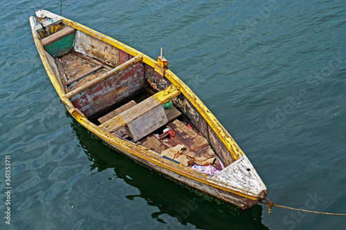 Old boat on sea, Rio de Janeiro