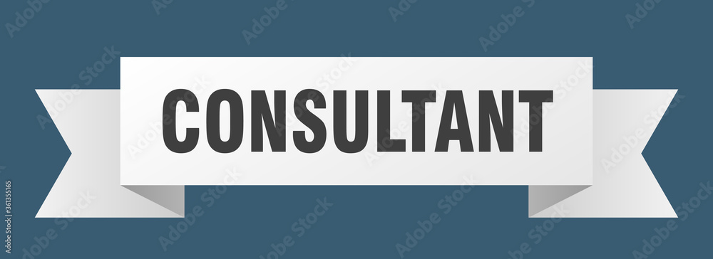 consultant ribbon. consultant isolated band sign. consultant banner