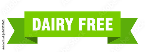 dairy free ribbon. dairy free isolated band sign. dairy free banner