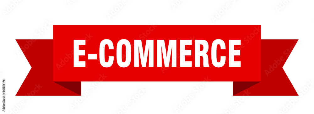 e-commerce ribbon. e-commerce isolated band sign. e-commerce banner e-commerce ribbon. e-commerce isolated band sign. e-commerce banner