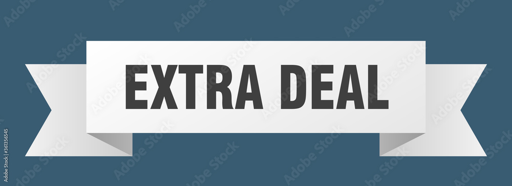 extra deal ribbon. extra deal isolated band sign. extra deal banner extra deal ribbon. extra deal isolated band sign. extra deal banner