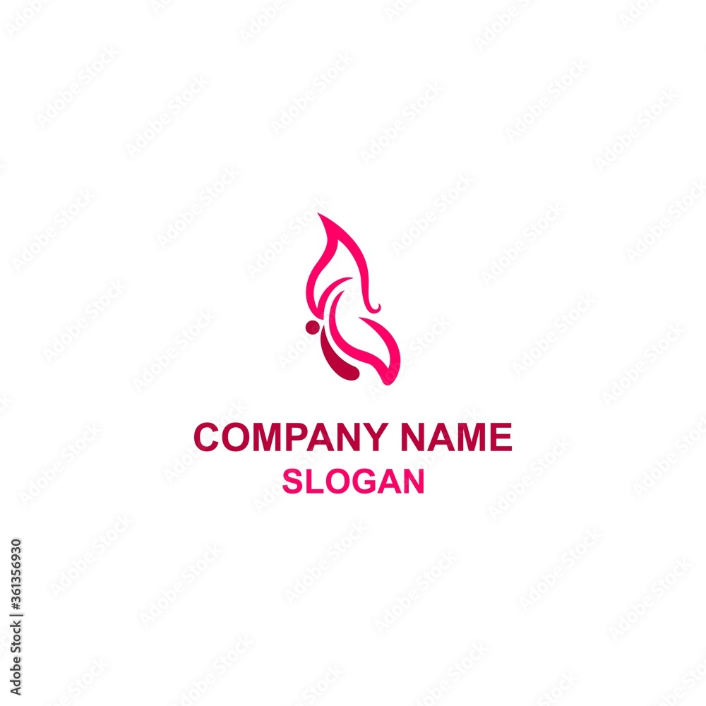 Butterfly logo with the body forming F initial letter implicitly, feminine and calm logo for companies with letter F initials. Butterfly logo with the body forming F initial letter implicitly, feminine and calm logo for companies with letter F initials.