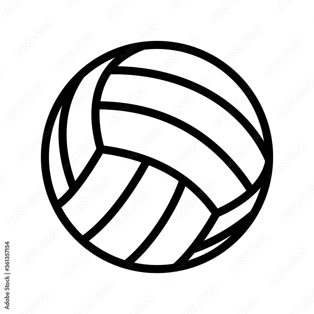Volleyball ball icon. Sport ball. Ball icon. Vector illustration