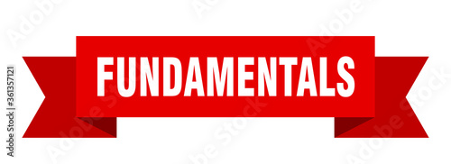 fundamentals ribbon. fundamentals isolated band sign. fundamentals banner