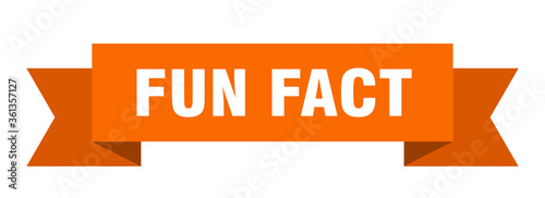 fun fact ribbon. fun fact isolated band sign. fun fact banner