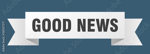 good news ribbon. good news isolated band sign. good news banner