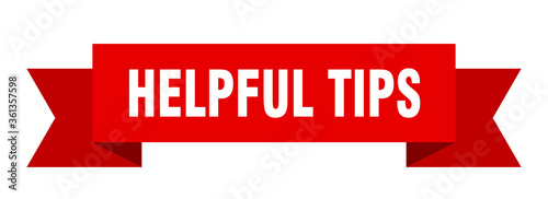 helpful tips ribbon. helpful tips isolated band sign. helpful tips banner