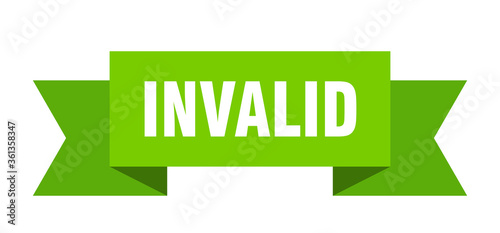 invalid ribbon. invalid isolated band sign. invalid banner