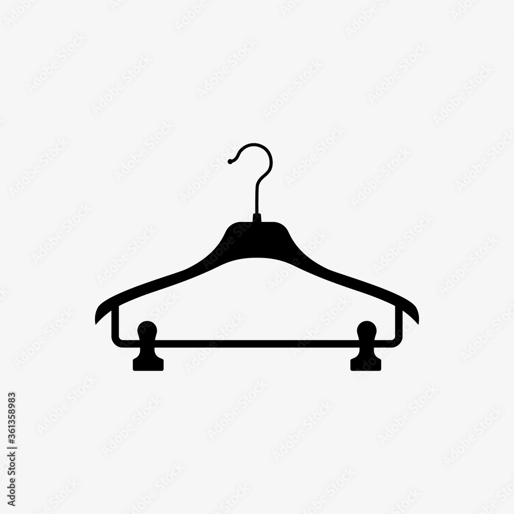 Hanger icon isolated on white background Hanger icon isolated on white background