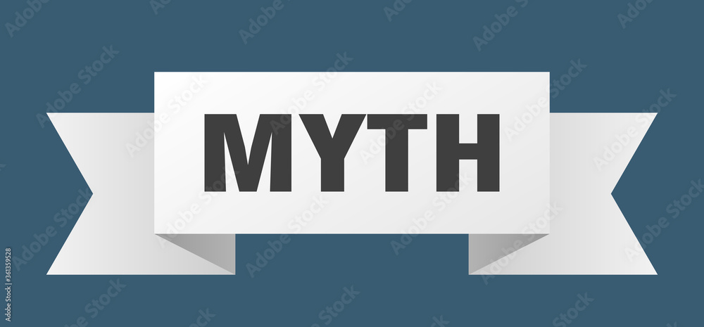 Obraz premium myth ribbon. myth isolated band sign. myth banner