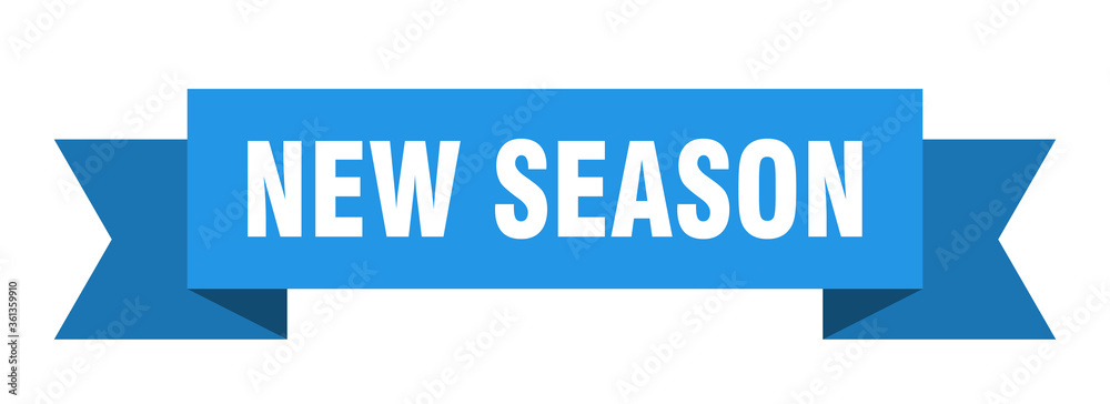 new season ribbon. new season isolated band sign. new season banner new season ribbon. new season isolated band sign. new season banner