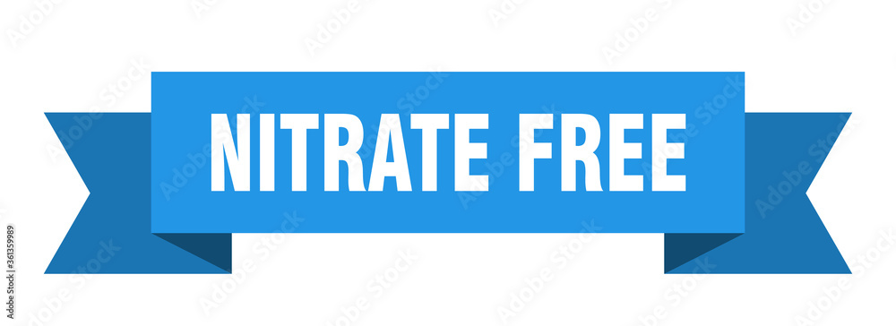 nitrate free ribbon. nitrate free isolated band sign. nitrate free banner nitrate free ribbon. nitrate free isolated band sign. nitrate free banner