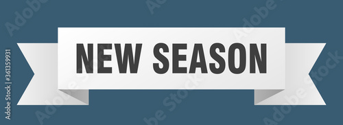 new season ribbon. new season isolated band sign. new season banner