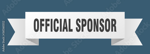 Fotografia, Obraz official sponsor ribbon