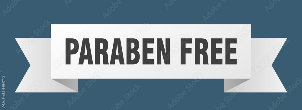 paraben free ribbon. paraben free isolated band sign. paraben free banner paraben free ribbon. paraben free isolated band sign. paraben free banner