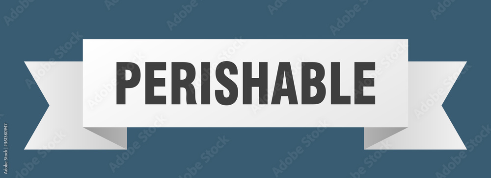 perishable ribbon. perishable isolated band sign. perishable banner perishable ribbon. perishable isolated band sign. perishable banner