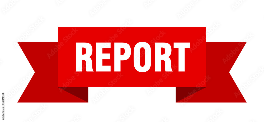 report ribbon. report isolated band sign. report banner report ribbon. report isolated band sign. report banner