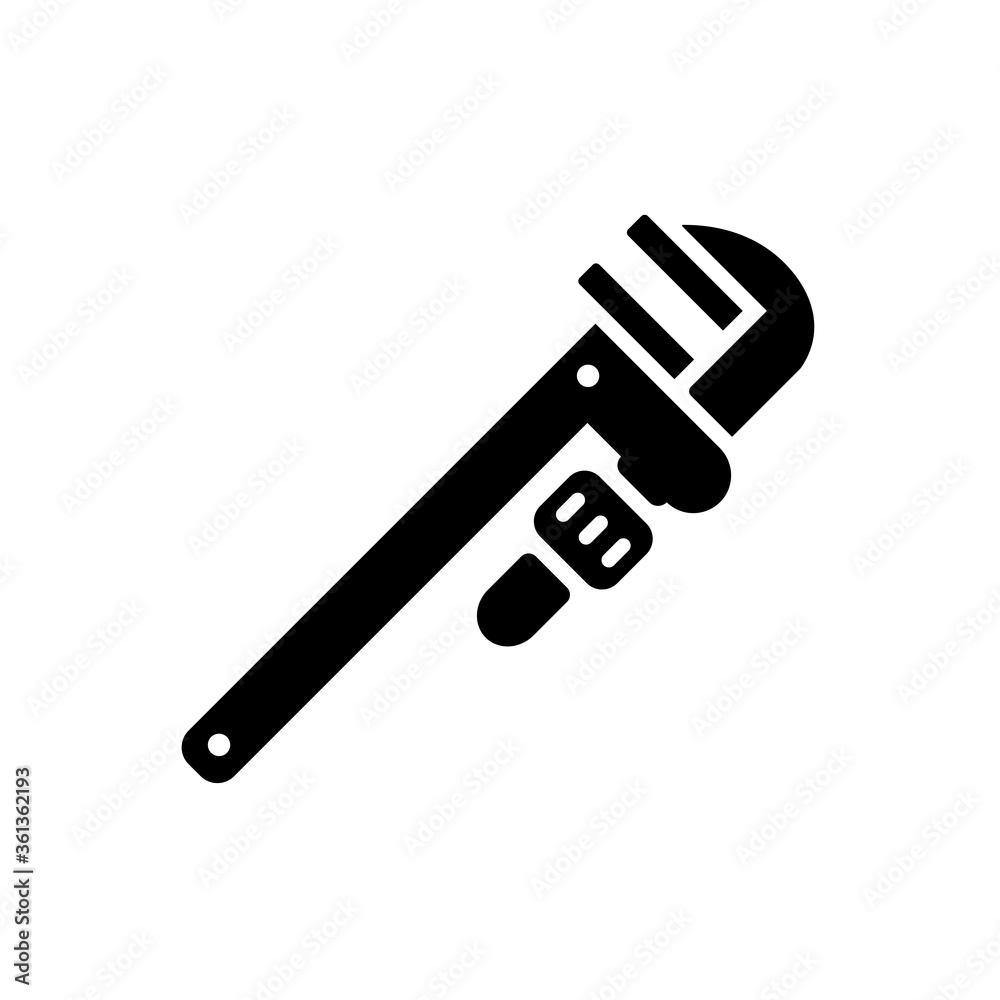 pipe wrench icon vector illustration design pipe wrench icon vector illustration design